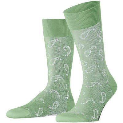 Burlington Green Paisley Socks