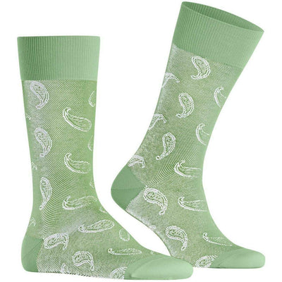 Burlington Green Paisley Socks