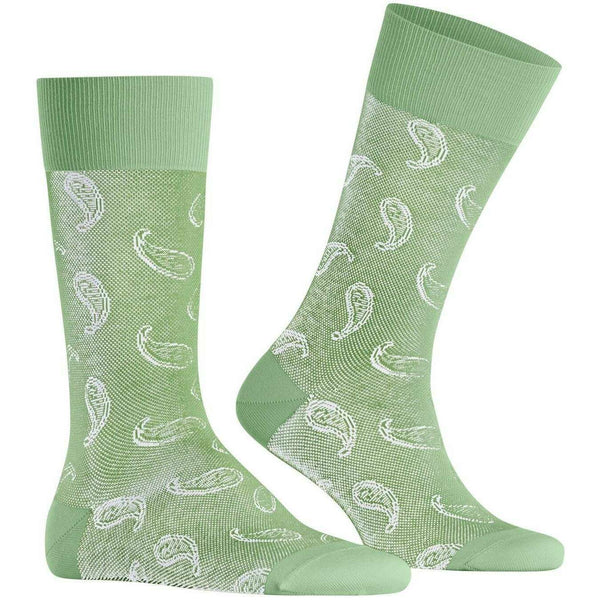 Burlington Green Paisley Socks