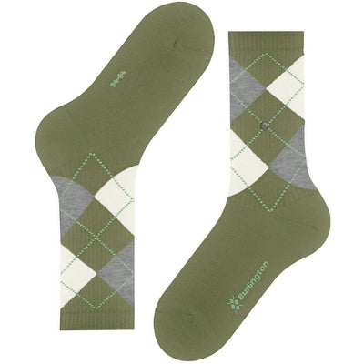 Burlington Green Rib Court Socks