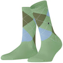 Burlington Green Rib Courtside Socks
