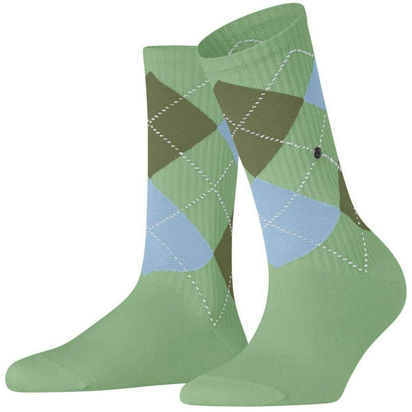 Burlington Green Rib Courtside Socks