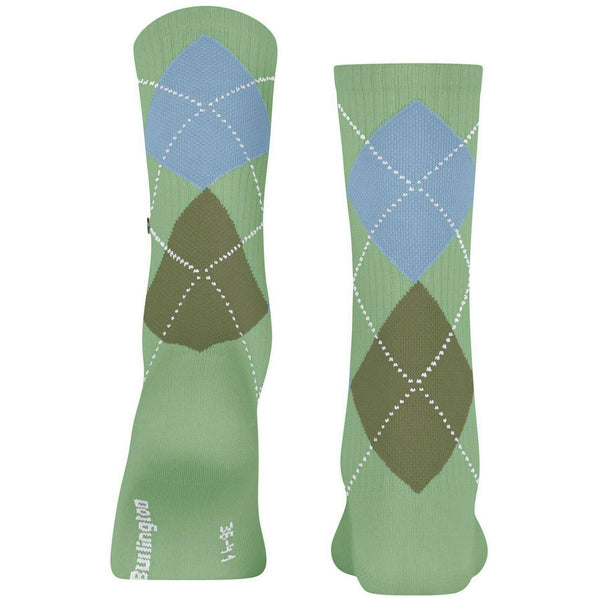 Burlington Green Rib Courtside Socks