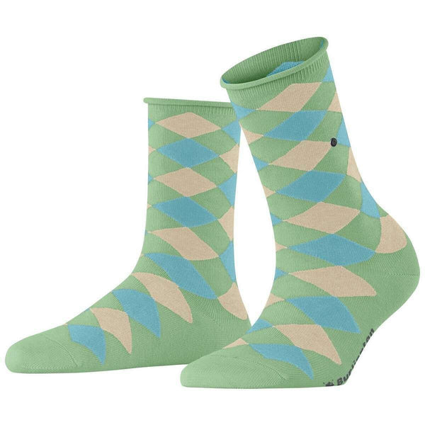 Burlington Green Sandy Short Socks