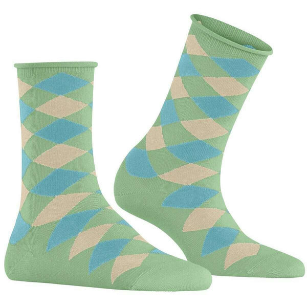 Burlington Green Sandy Short Socks