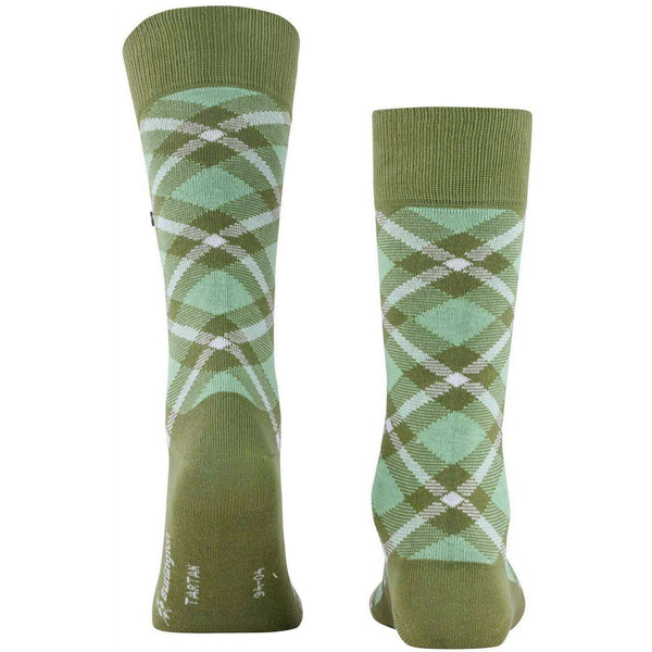 Burlington Green Tartan Socks