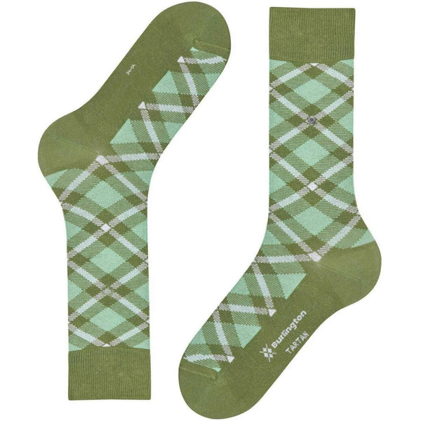 Burlington Green Tartan Socks
