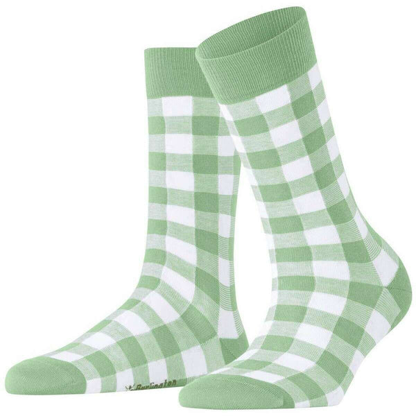 Burlington Green Vichy Socks