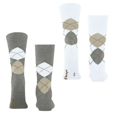 Burlington Grey Everyday Argyle 2-Pack Socks