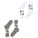 Burlington Grey Everyday Argyle 2-Pack Socks