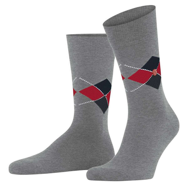 Burlington Grey Multi King Socks