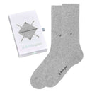 Burlington Grey Plain Basic Gift Box Socks