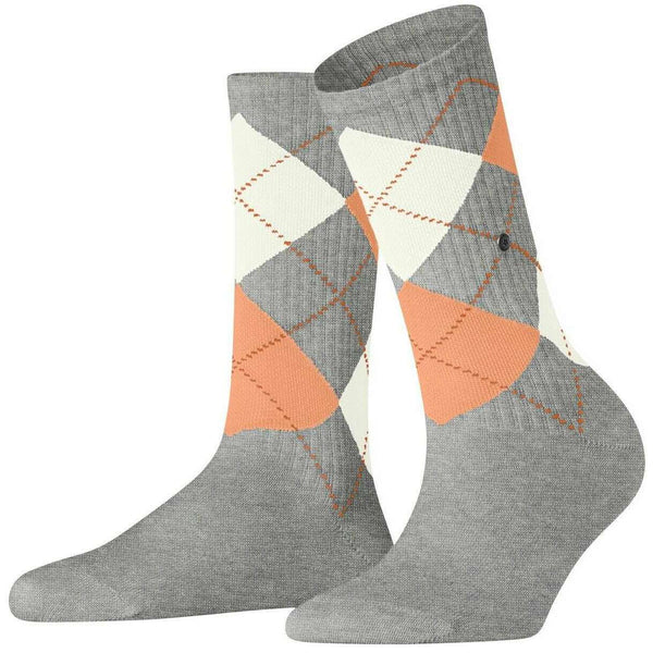 Burlington Grey Rib Courtside Socks