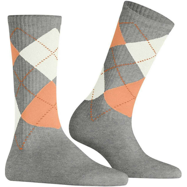 Burlington Grey Rib Courtside Socks