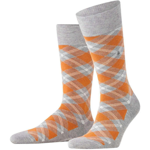 Burlington Grey Tartan Socks