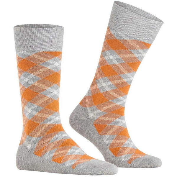 Burlington Grey Tartan Socks