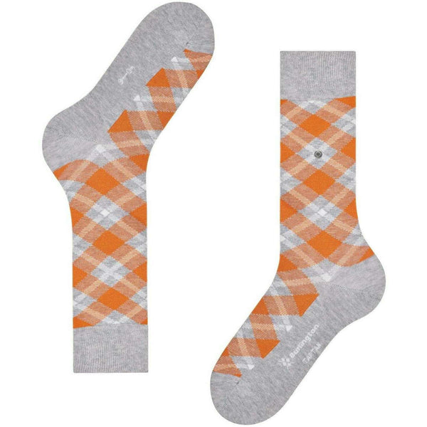 Burlington Grey Tartan Socks