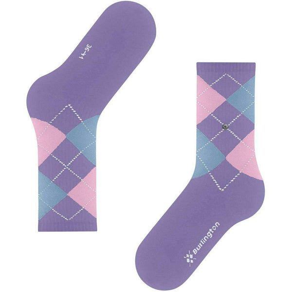 Burlington Lilac Rib Courtside Socks