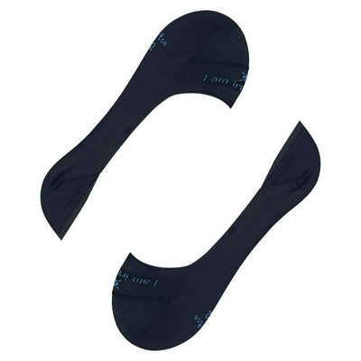 Burlington Navy Carrington No Show Socks