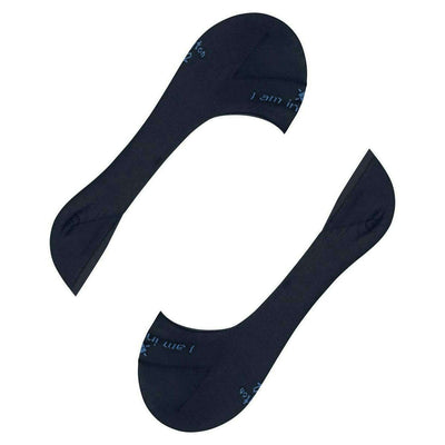 Burlington Navy Carrington No Show Socks