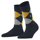 Burlington Navy Melange Marylebone Socks