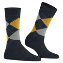 Burlington Navy Melange Marylebone Socks