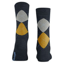 Burlington Navy Melange Marylebone Socks