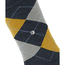 Burlington Navy Melange Marylebone Socks