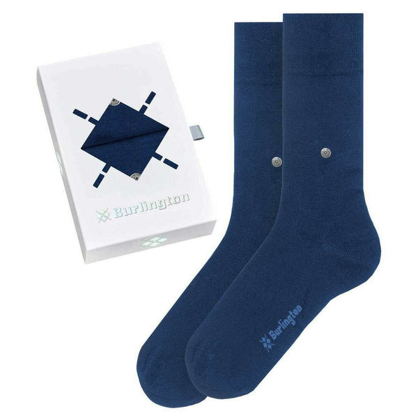 Burlington Navy Plain Basic Gift Box Socks