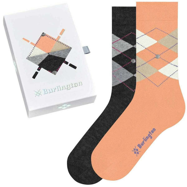 Burlington Orange Basic Gift Box Socks