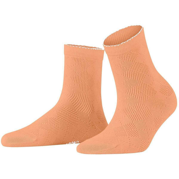 Burlington Orange Chelsea Short Socks