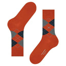 Burlington Orange Manchester Socks
