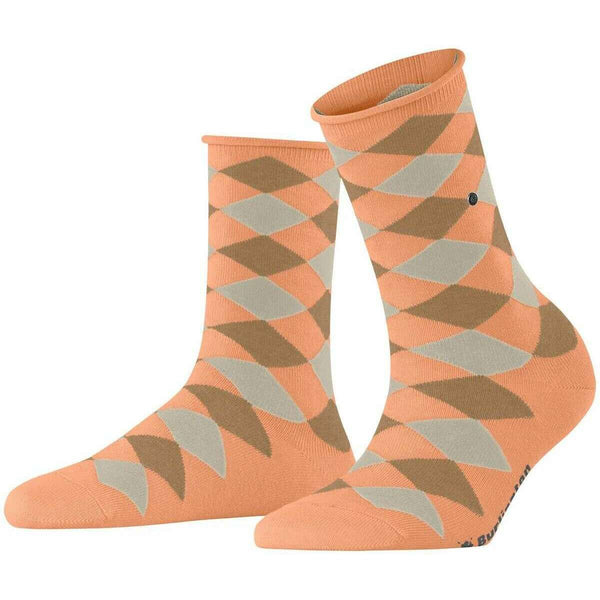Burlington Orange Sandy Short Socks