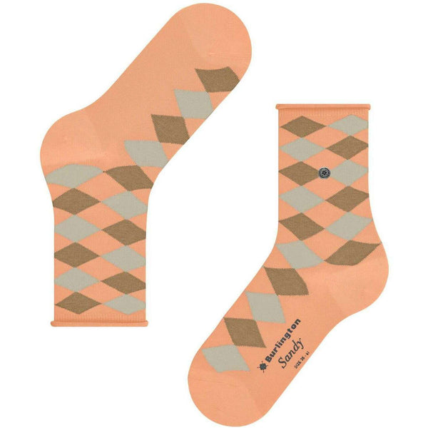 Burlington Orange Sandy Short Socks