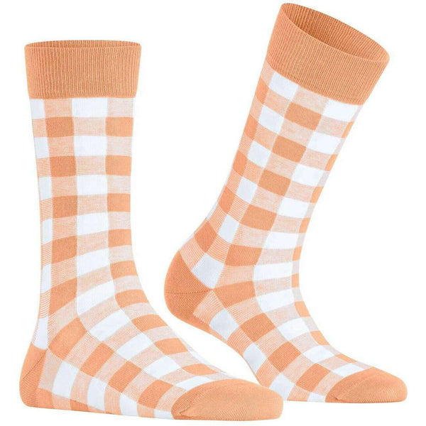 Burlington Orange Vichy Socks