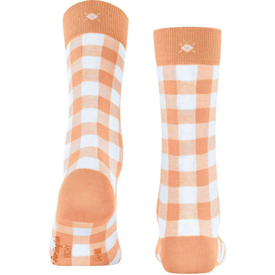 Burlington Orange Vichy Socks