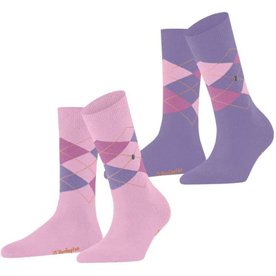 Burlington Pink Everyday Argyle 2-Pack Socks