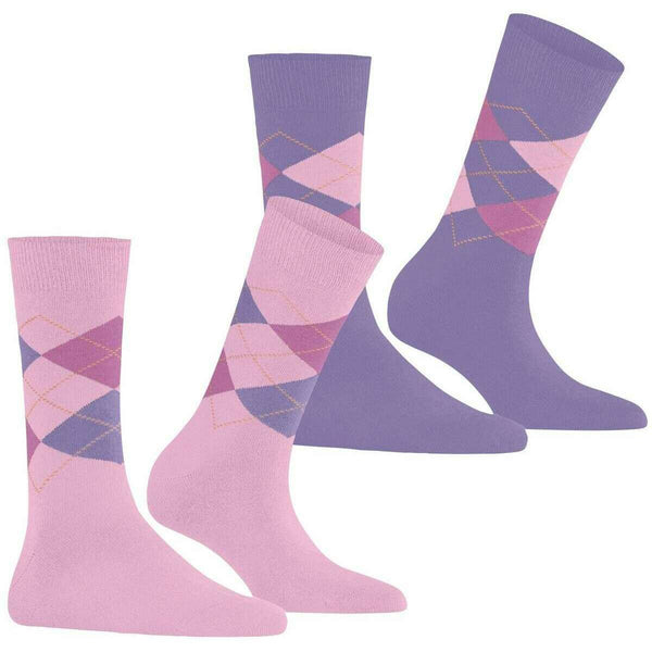 Burlington Pink Everyday Argyle 2-Pack Socks