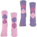 Burlington Pink Everyday Argyle 2-Pack Socks