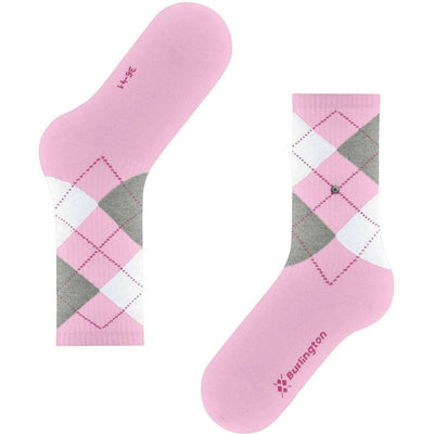 Burlington Pink Rib Courtside Socks