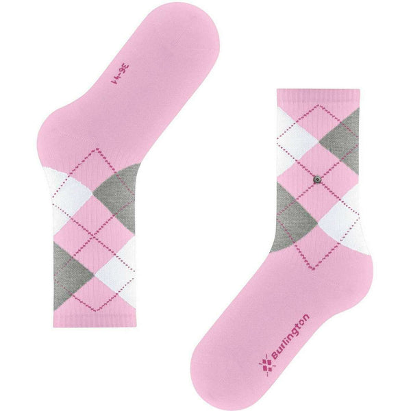 Burlington Pink Rib Courtside Socks