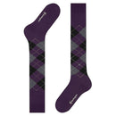 Burlington Purple Edinburgh Knee High Socks