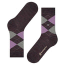 Burlington Purple Melange Marylebone Socks