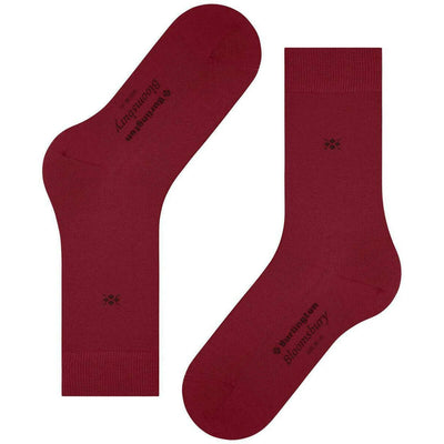 Burlington Red Bloomsbury Socks