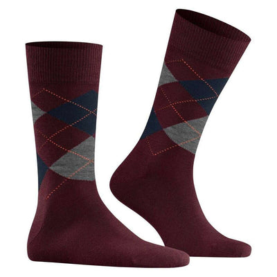 Burlington Red Edinburgh Socks