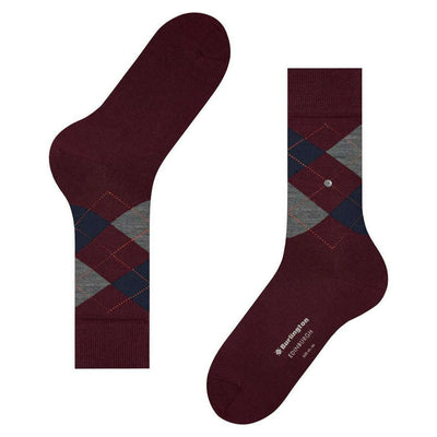 Burlington Red Edinburgh Socks