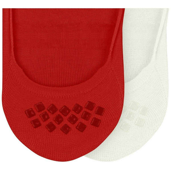Burlington Red Everyday 2-Pack No Show Socks