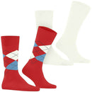 Burlington Red Everyday Mix 2-Pack Socks
