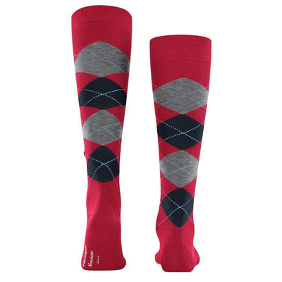 Burlington Red Manchester Knee High Socks