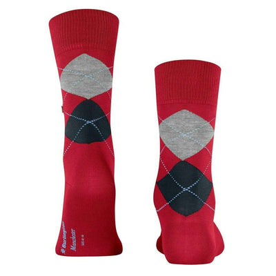 Burlington Red Manchester Socks